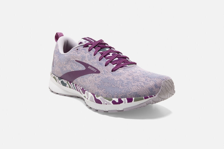 Revel 4 Road Brooks Running Shoes NZ Womens - Purple/White - XURYAE-537